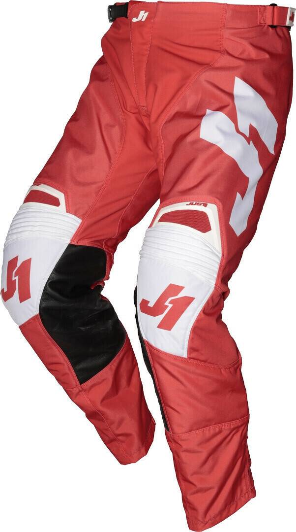 Pantaloni moto Just1 J-Force Terra Motocross Pants white/red